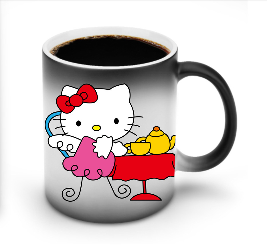 （画像用） Hello Kitty ハローキティ 温度変色マグカップ