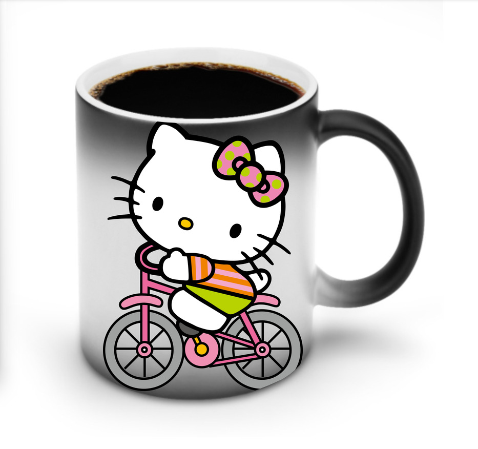 （画像用） Hello Kitty ハローキティ 温度変色マグカップ