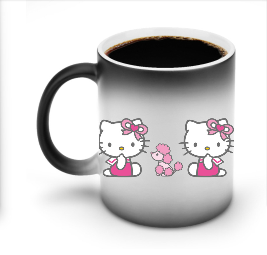 （画像用） Hello Kitty ハローキティ 温度変色マグカップ