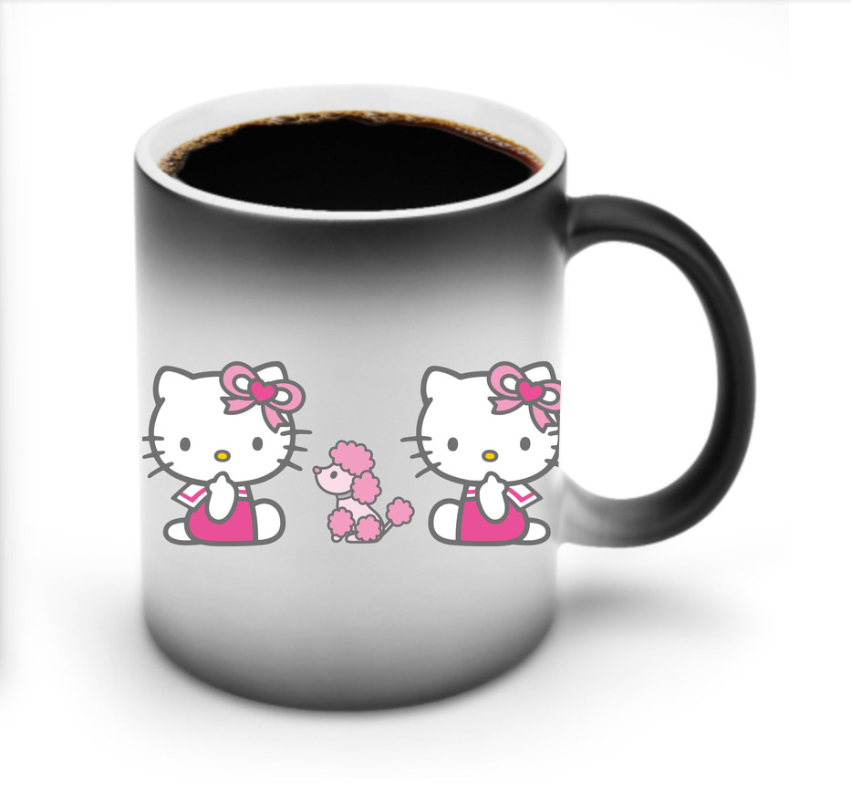 （画像用） Hello Kitty ハローキティ 温度変色マグカップ