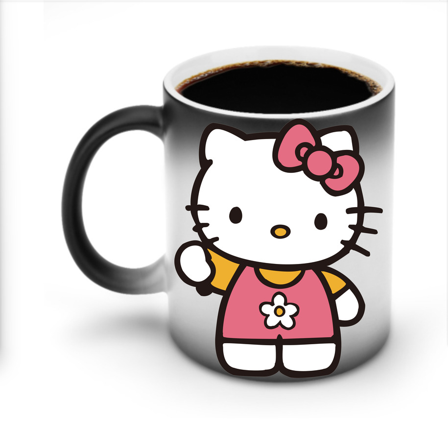 （画像用） Hello Kitty ハローキティ 温度変色マグカップ