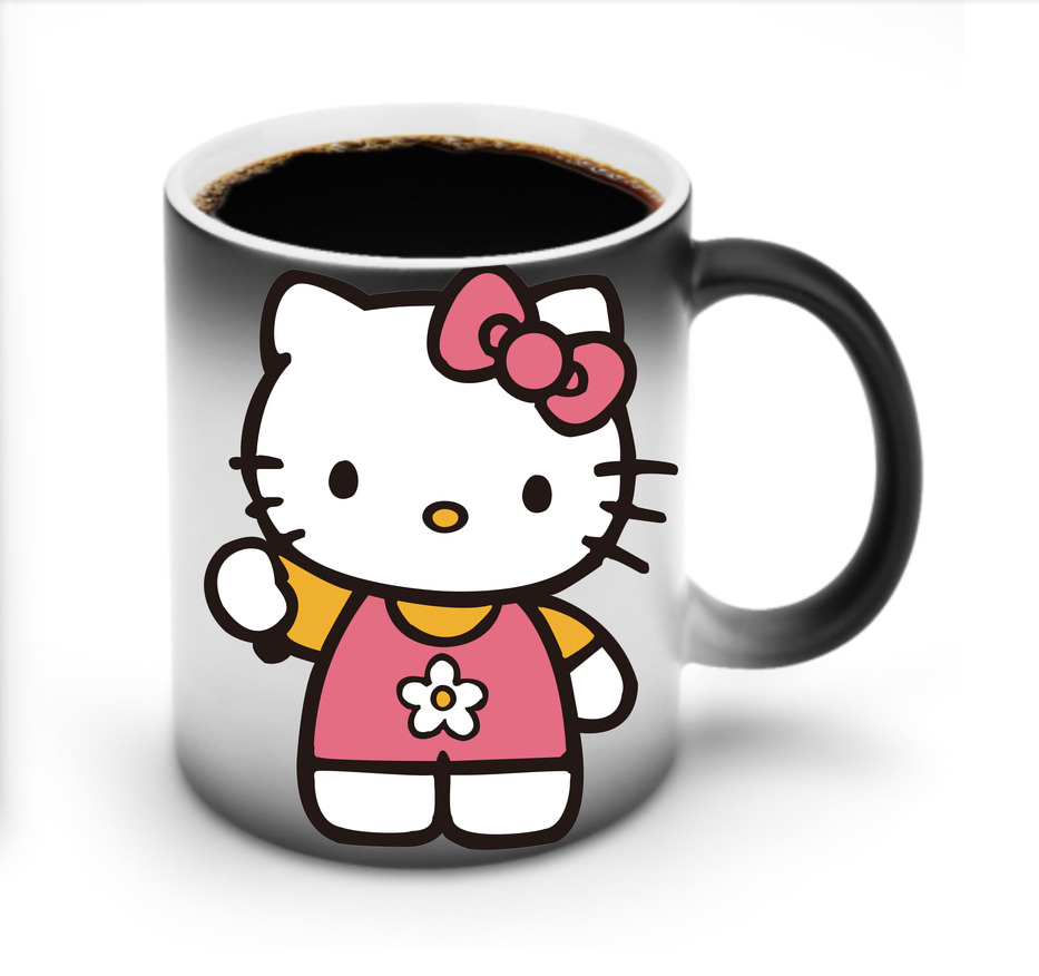 （画像用） Hello Kitty ハローキティ 温度変色マグカップ