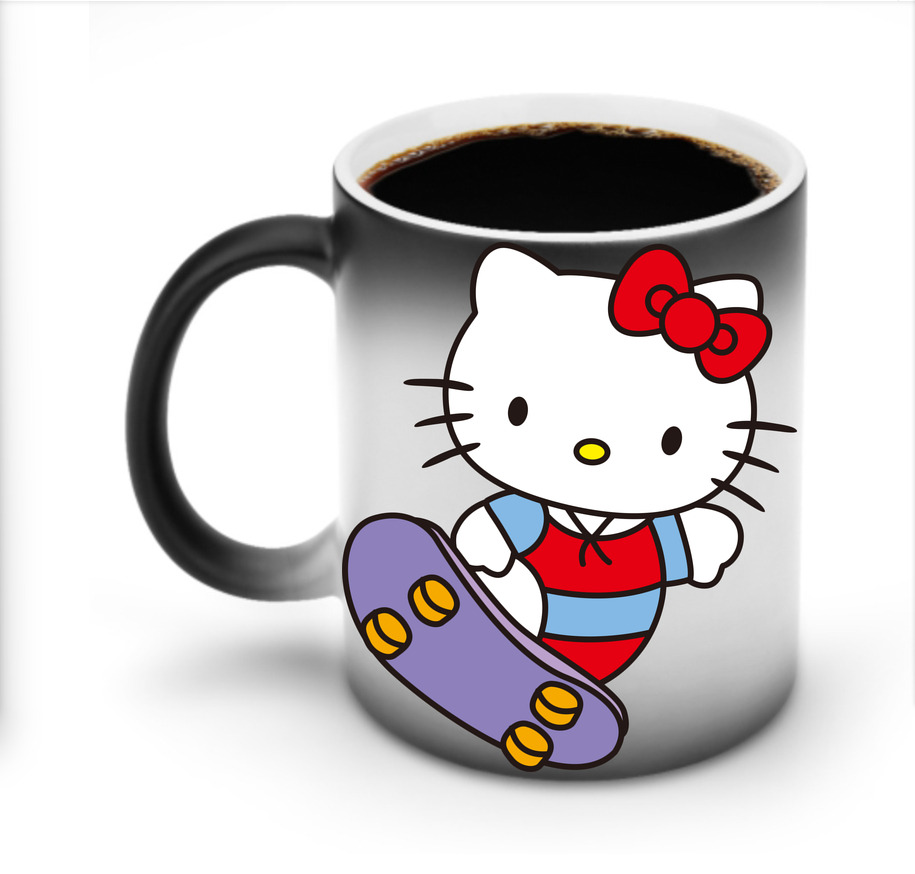 （画像用） Hello Kitty ハローキティ 温度変色マグカップ