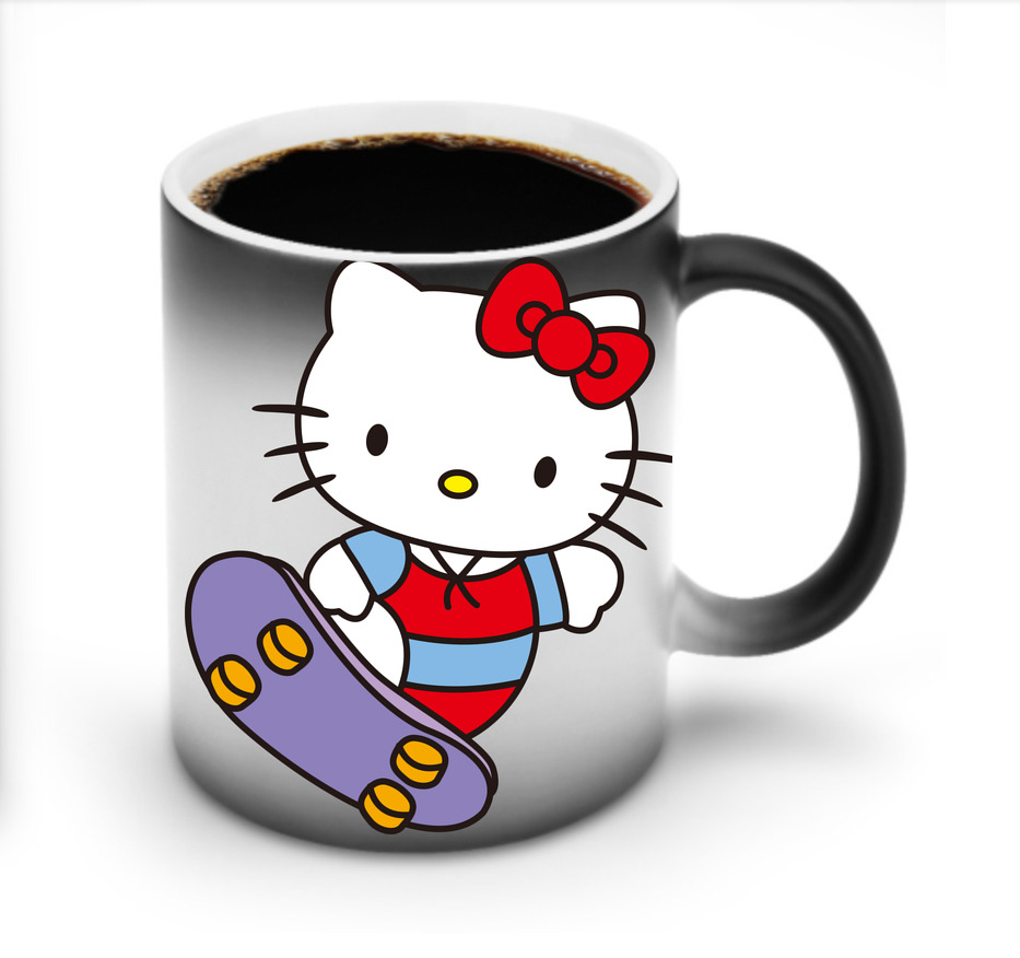 （画像用） Hello Kitty ハローキティ 温度変色マグカップ