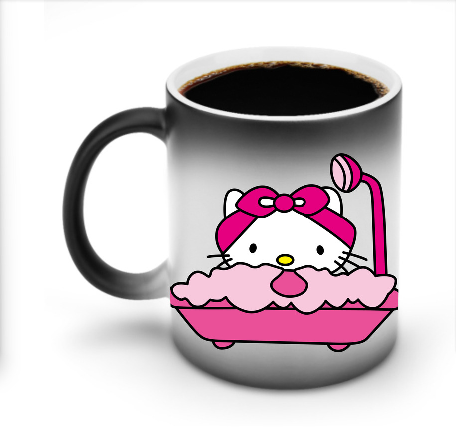 （画像用） Hello Kitty ハローキティ 温度変色マグカップ