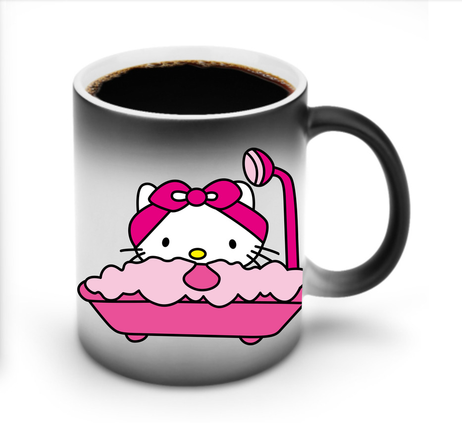 （画像用） Hello Kitty ハローキティ 温度変色マグカップ