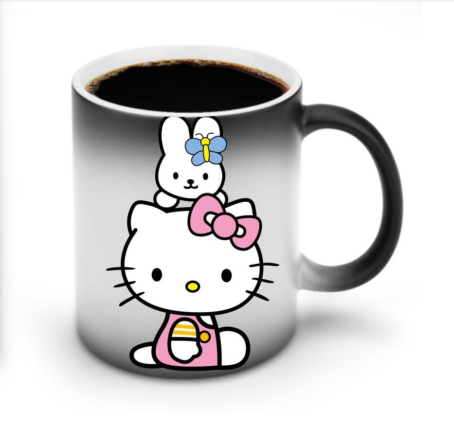 （画像用） Hello Kitty ハローキティ 温度変色マグカップ