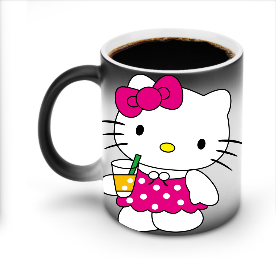（画像用） Hello Kitty ハローキティ 温度変色マグカップ