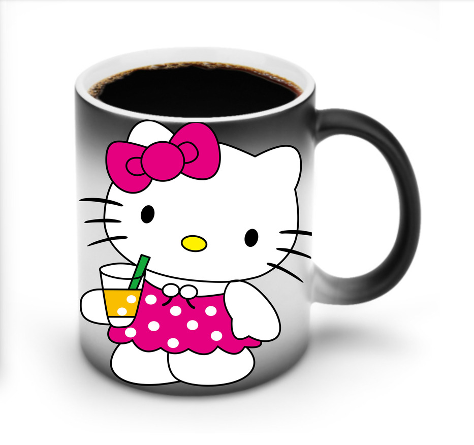 （画像用） Hello Kitty ハローキティ 温度変色マグカップ