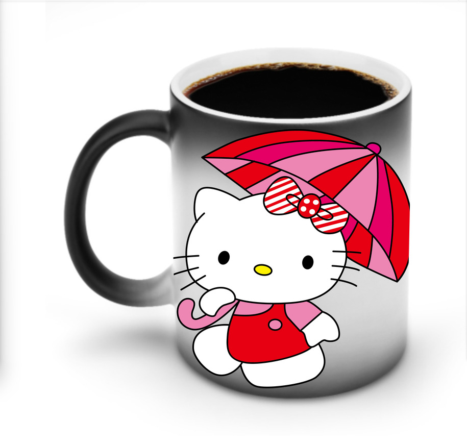 （画像用） Hello Kitty ハローキティ 温度変色マグカップ