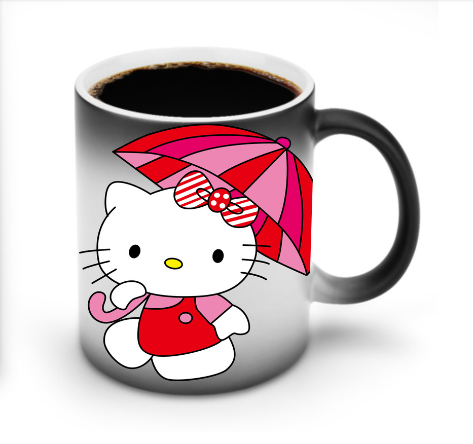 （画像用） Hello Kitty ハローキティ 温度変色マグカップ