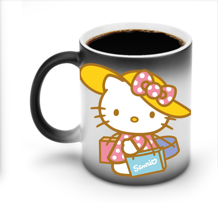 （画像用） Hello Kitty ハローキティ 温度変色マグカップ