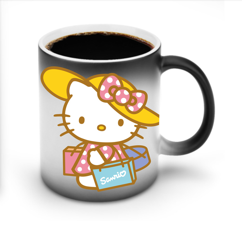 （画像用） Hello Kitty ハローキティ 温度変色マグカップ