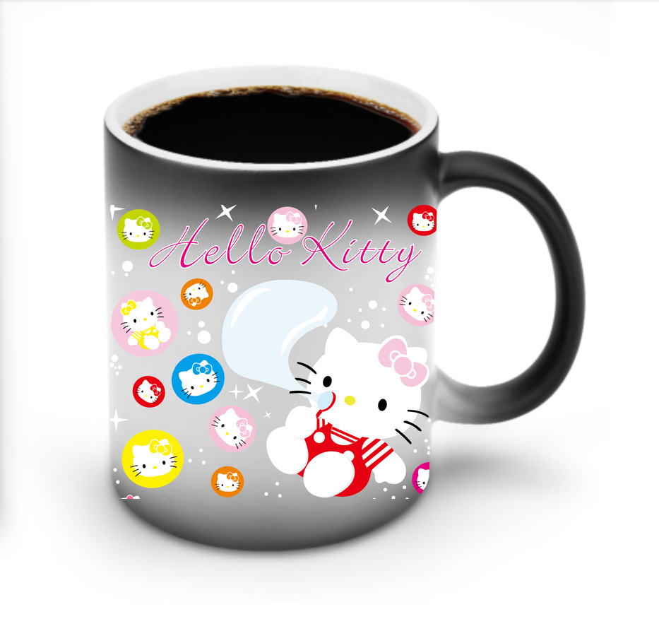 （画像用） Hello Kitty ハローキティ 温度変色マグカップ