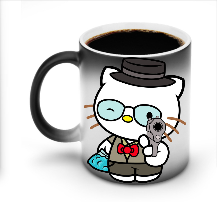 （画像用） Hello Kitty ハローキティ 温度変色マグカップ