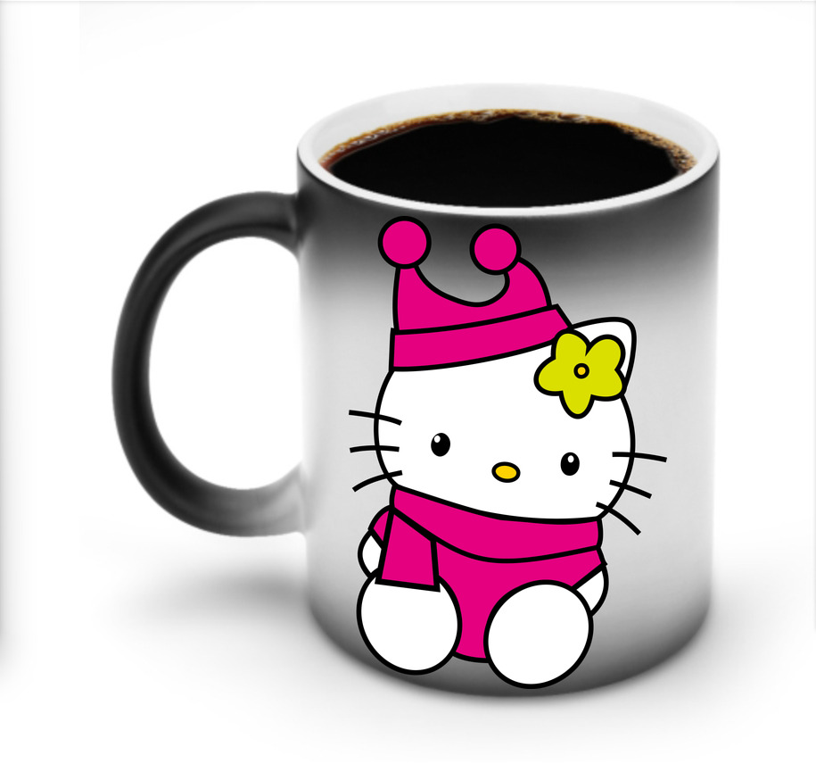（画像用） Hello Kitty ハローキティ 温度変色マグカップ