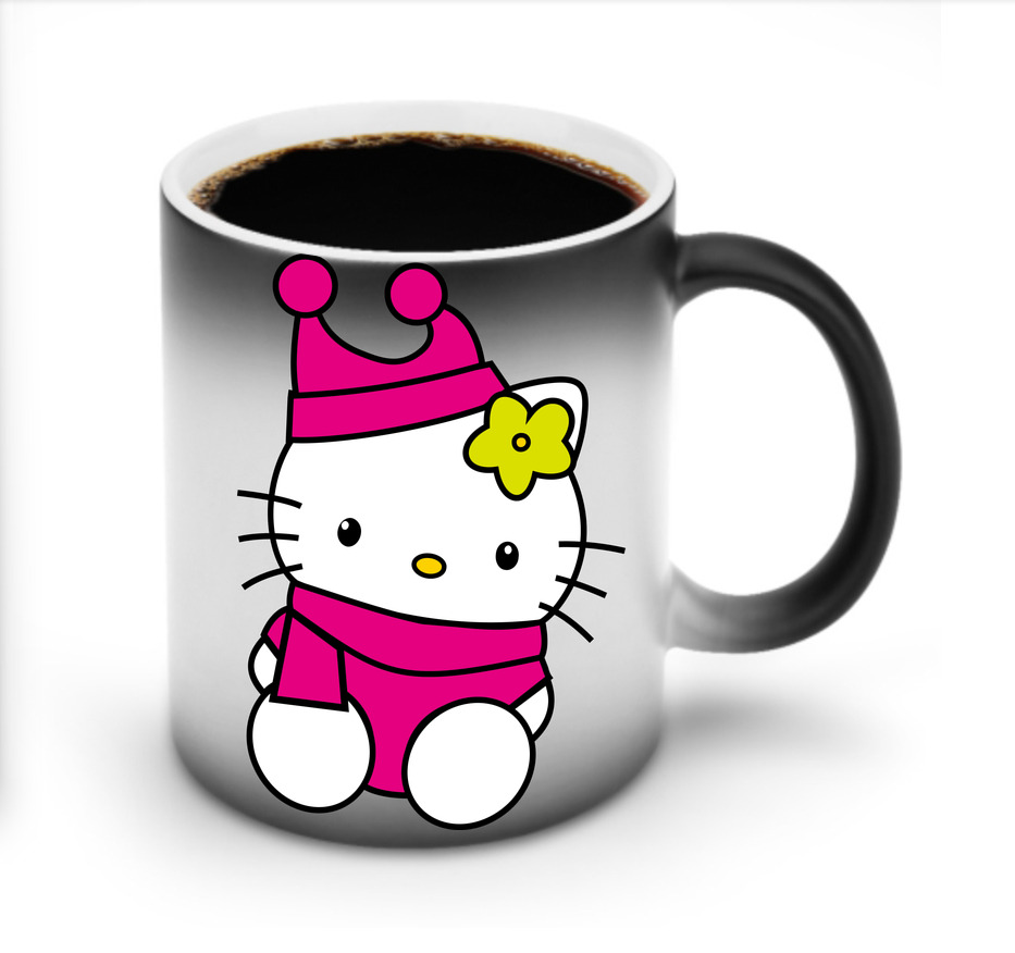（画像用） Hello Kitty ハローキティ 温度変色マグカップ