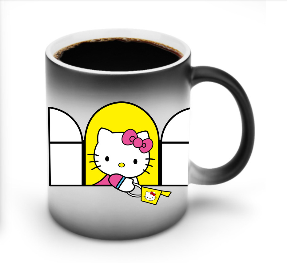（画像用） Hello Kitty ハローキティ 温度変色マグカップ