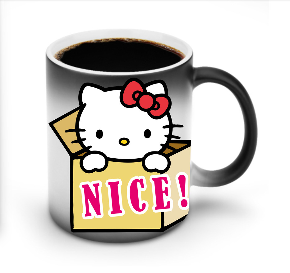 （画像用） Hello Kitty ハローキティ 温度変色マグカップ