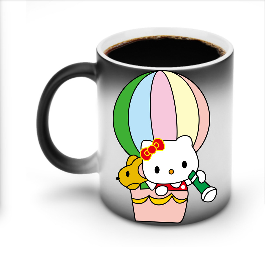 （画像用） Hello Kitty ハローキティ 温度変色マグカップ