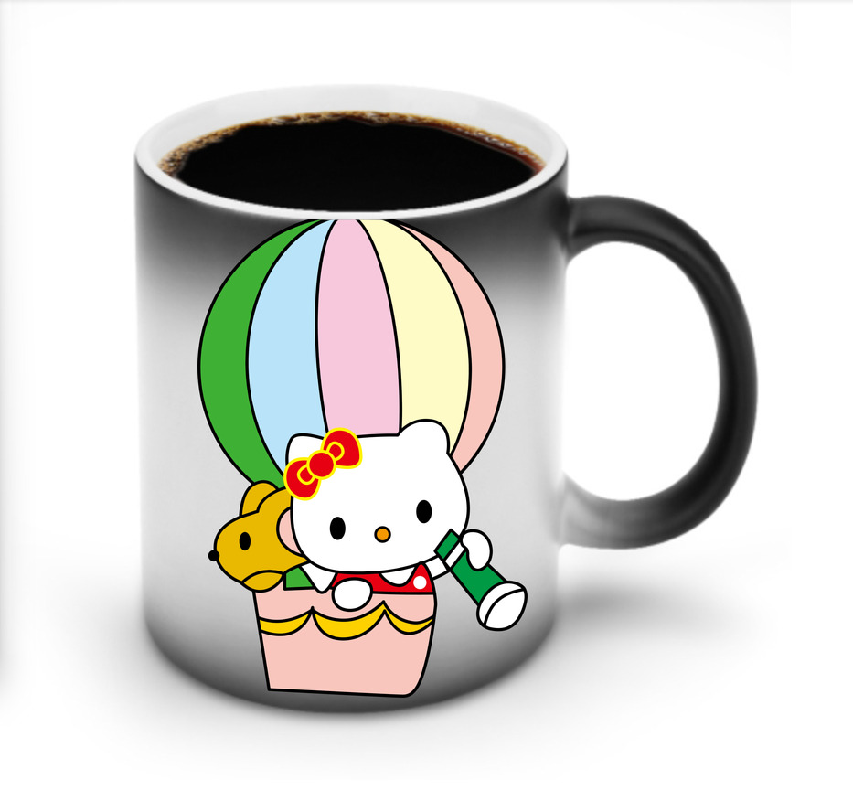 （画像用） Hello Kitty ハローキティ 温度変色マグカップ