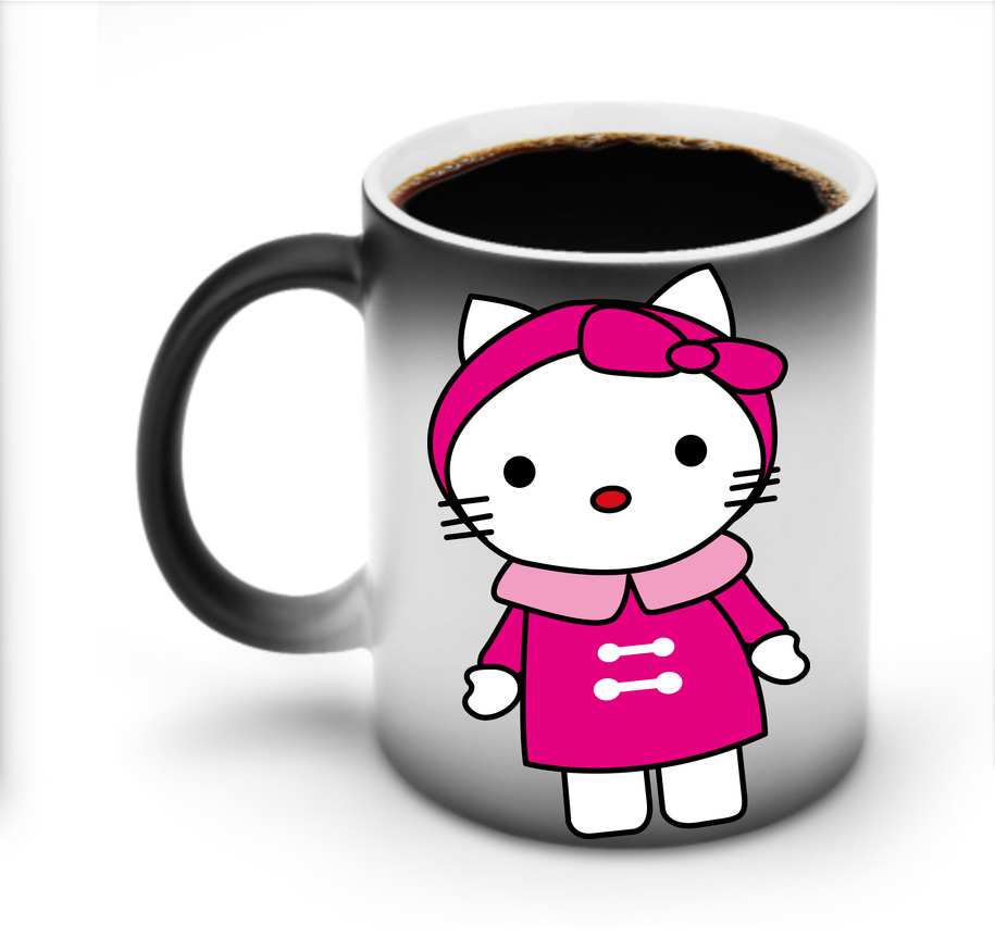 （画像用） Hello Kitty ハローキティ 温度変色マグカップ