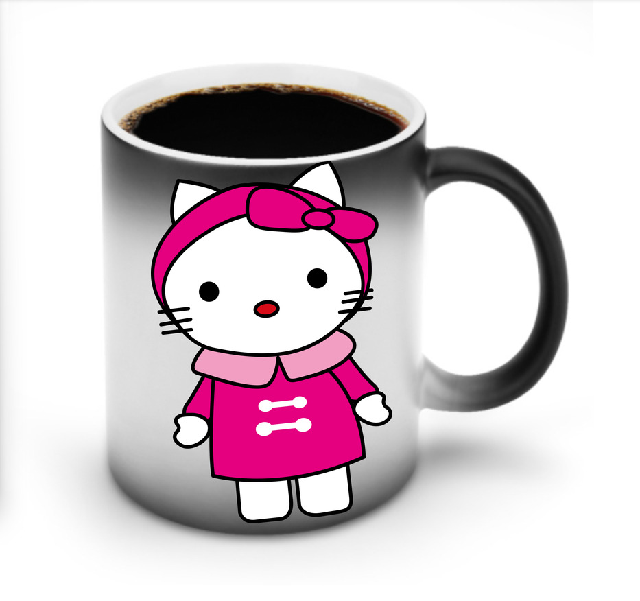 （画像用） Hello Kitty ハローキティ 温度変色マグカップ
