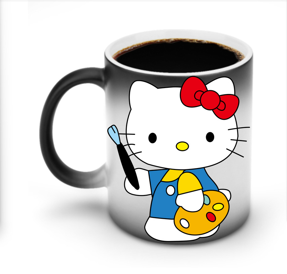（画像用） Hello Kitty ハローキティ 温度変色マグカップ