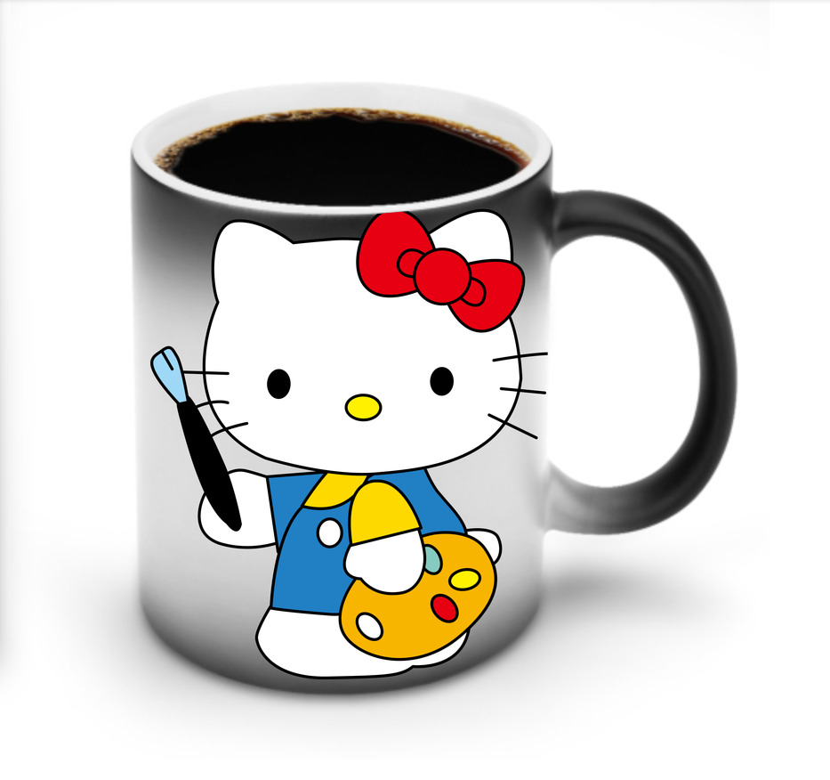 （画像用） Hello Kitty ハローキティ 温度変色マグカップ