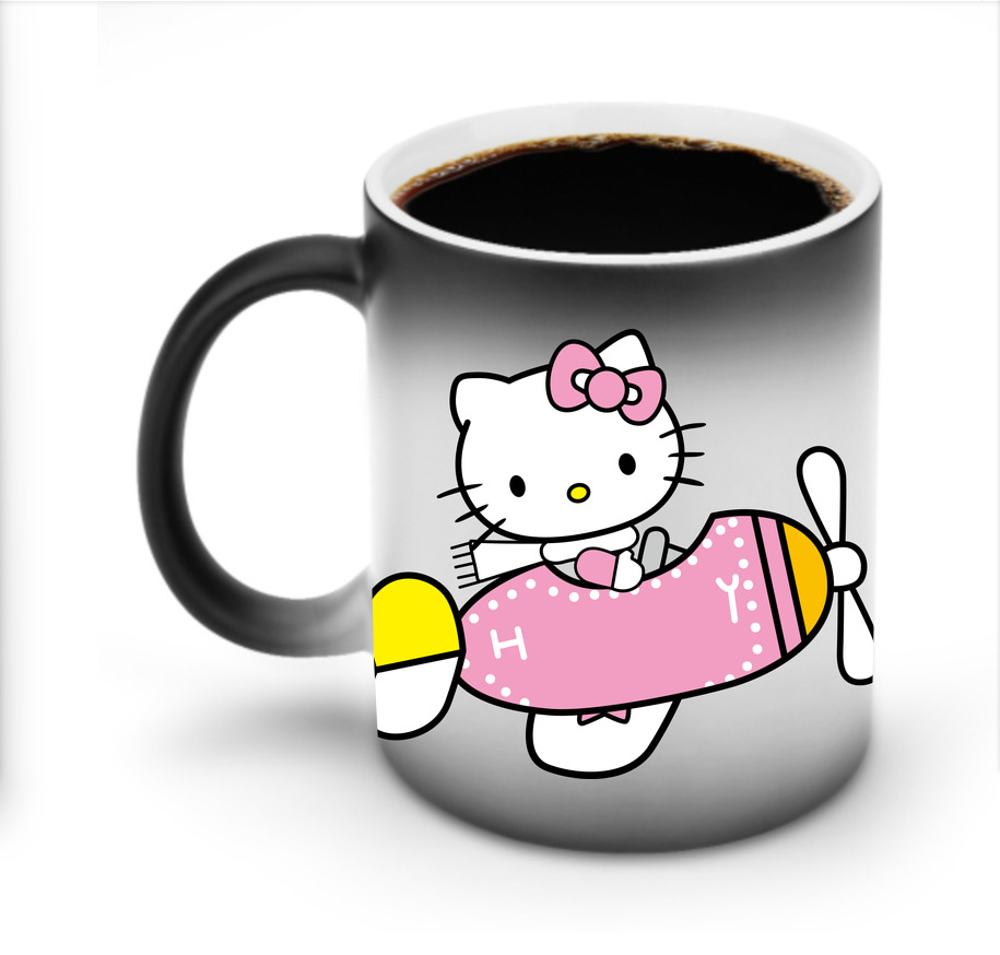 （画像用） Hello Kitty ハローキティ 温度変色マグカップ