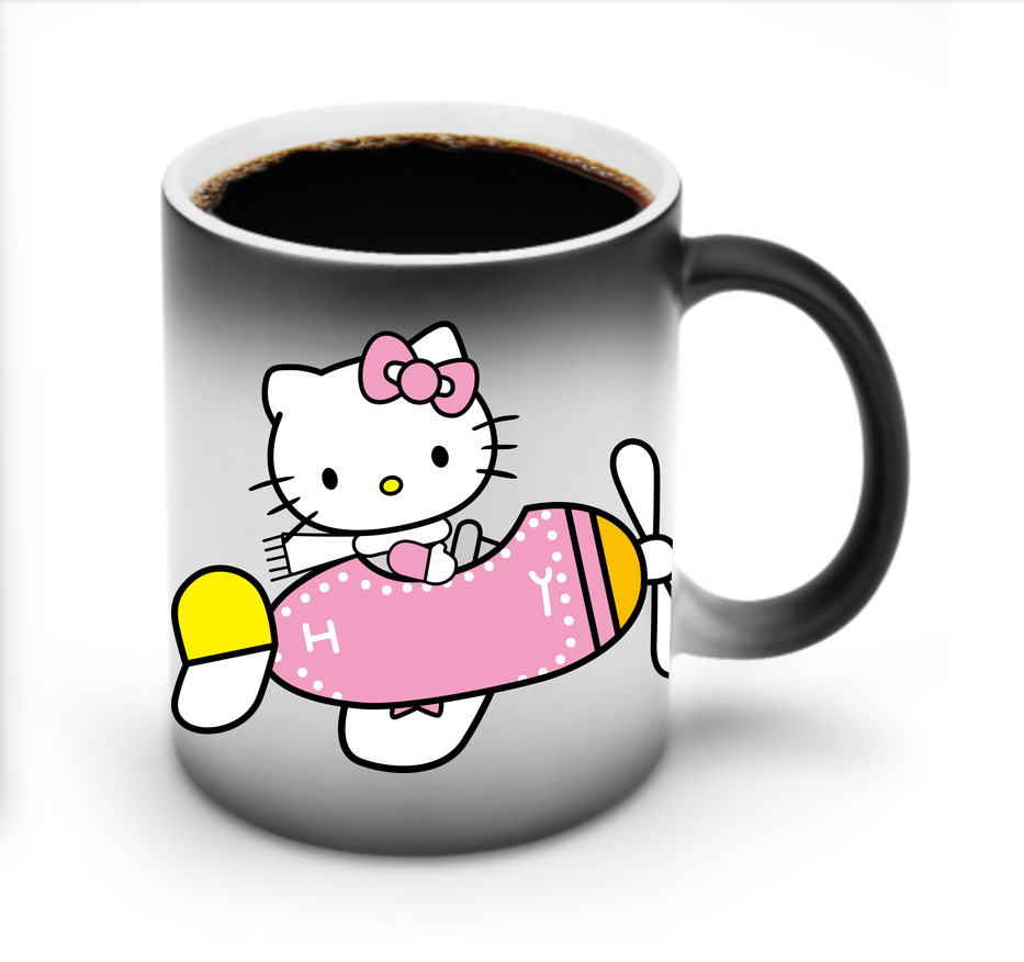 （画像用） Hello Kitty ハローキティ 温度変色マグカップ
