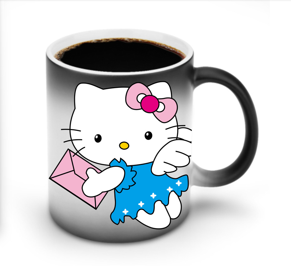 （画像用） Hello Kitty ハローキティ 温度変色マグカップ