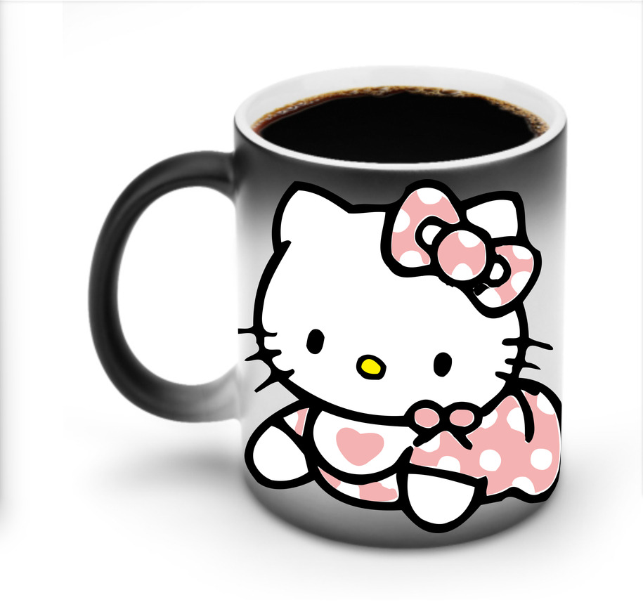 （画像用） Hello Kitty ハローキティ 温度変色マグカップ