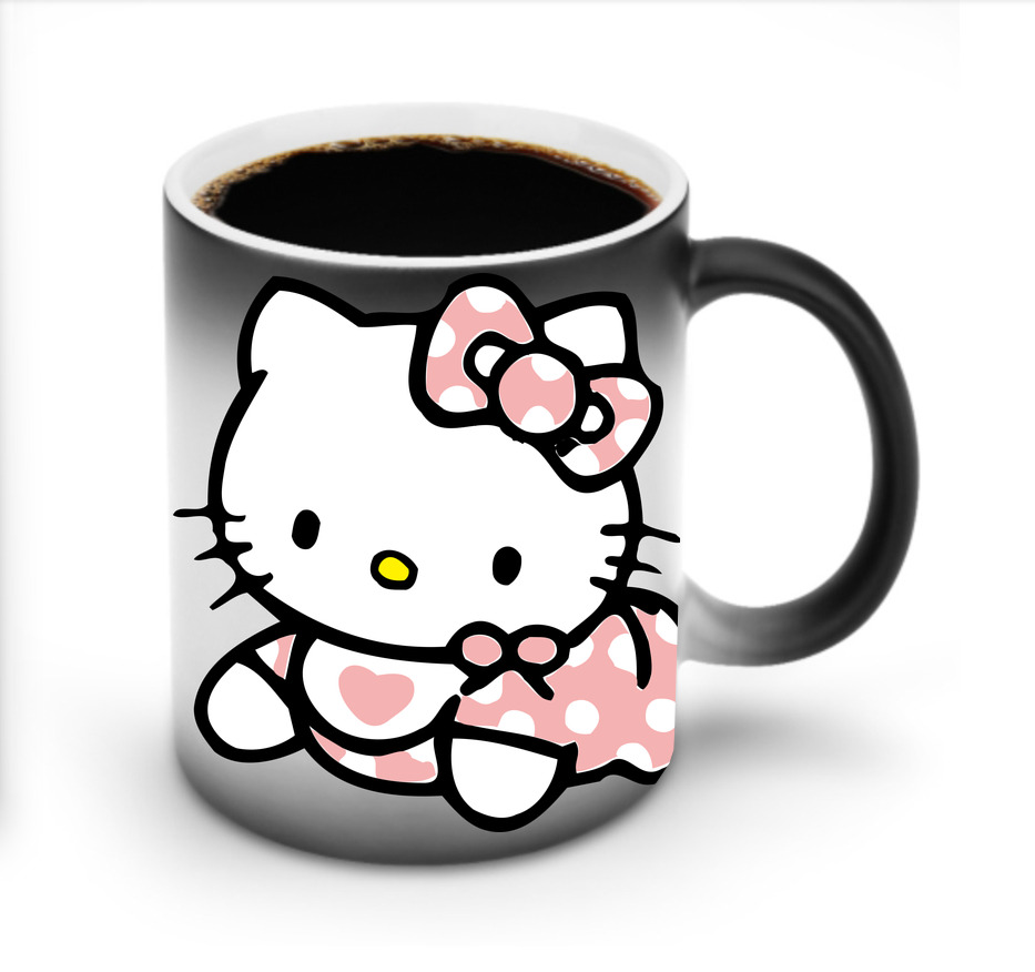 （画像用） Hello Kitty ハローキティ 温度変色マグカップ