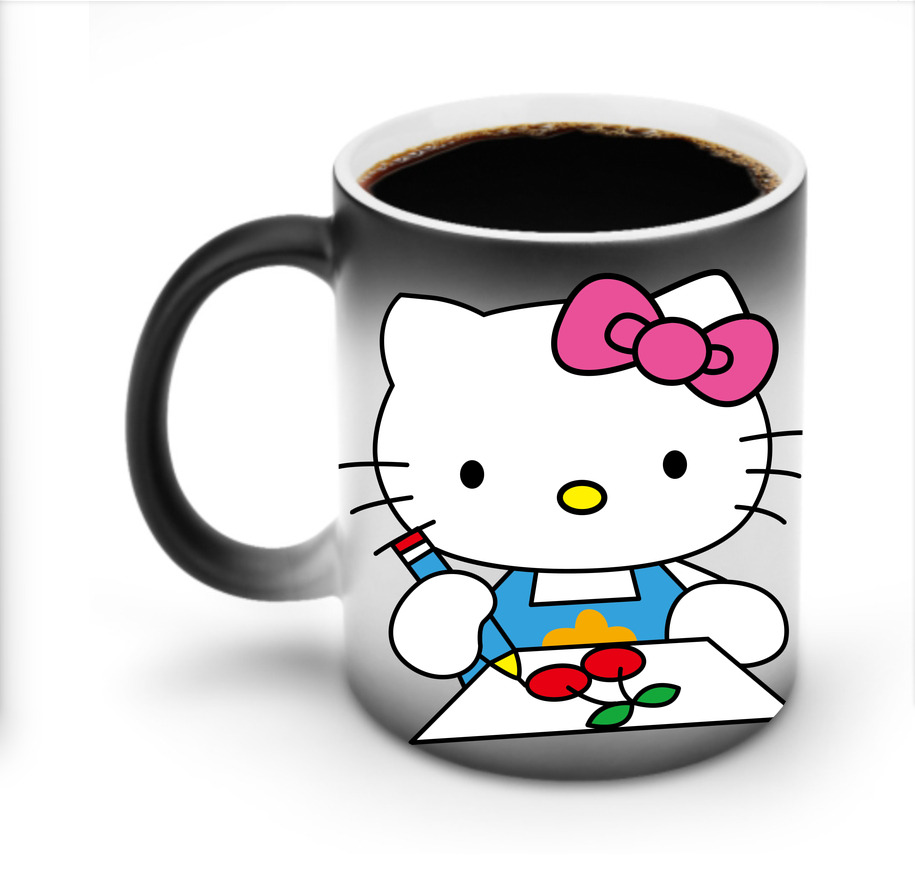 （画像用） Hello Kitty ハローキティ 温度変色マグカップ