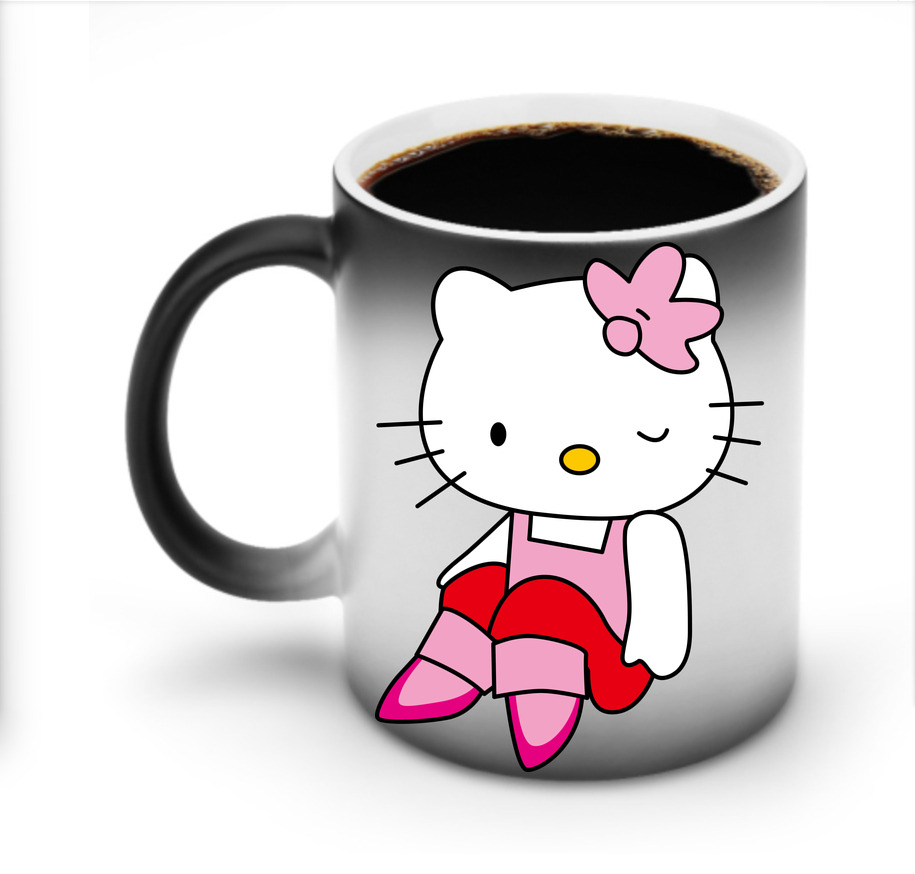 （画像用） Hello Kitty ハローキティ 温度変色マグカップ