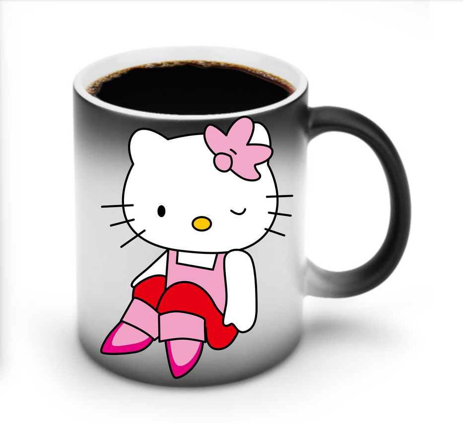 （画像用） Hello Kitty ハローキティ 温度変色マグカップ