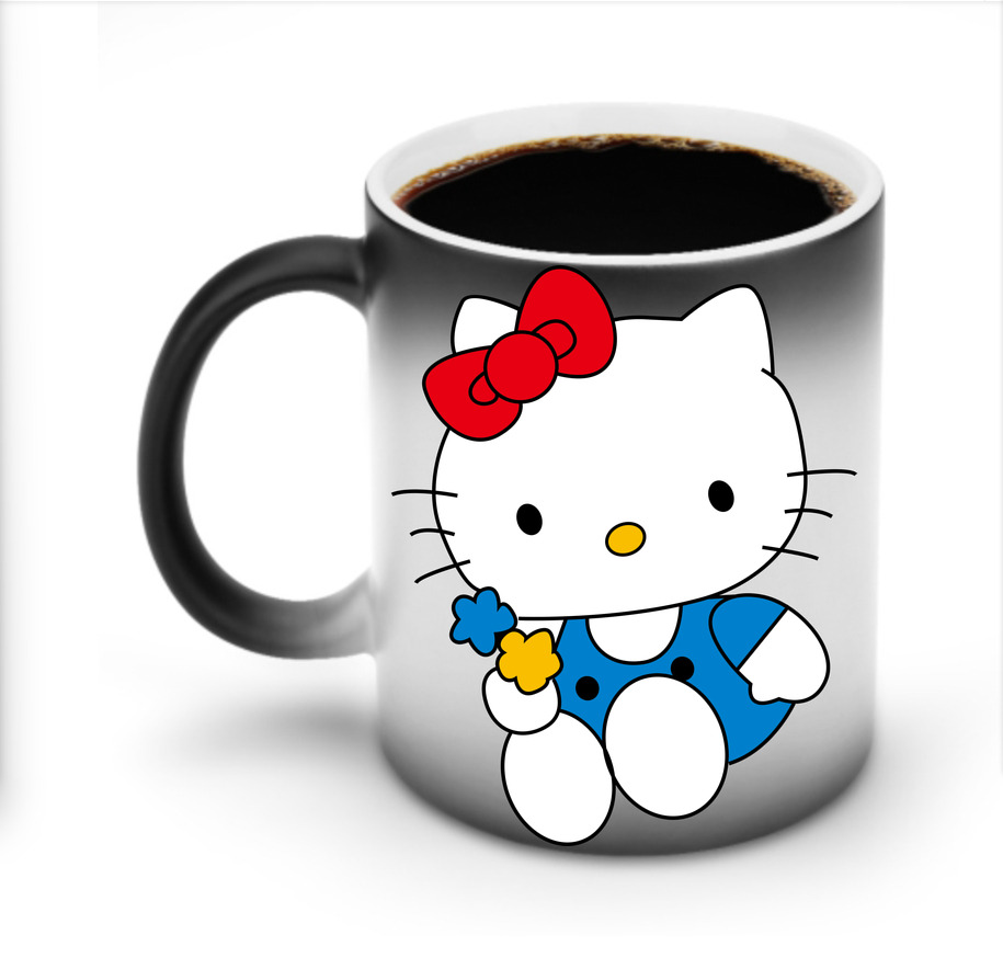 （画像用） Hello Kitty ハローキティ 温度変色マグカップ
