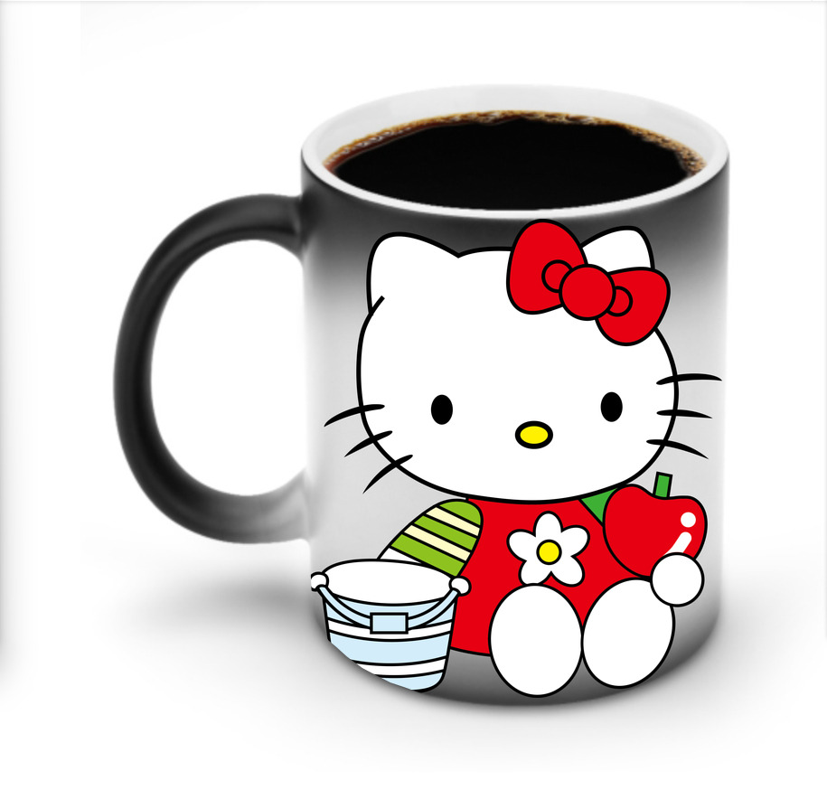 （画像用） Hello Kitty ハローキティ 温度変色マグカップ