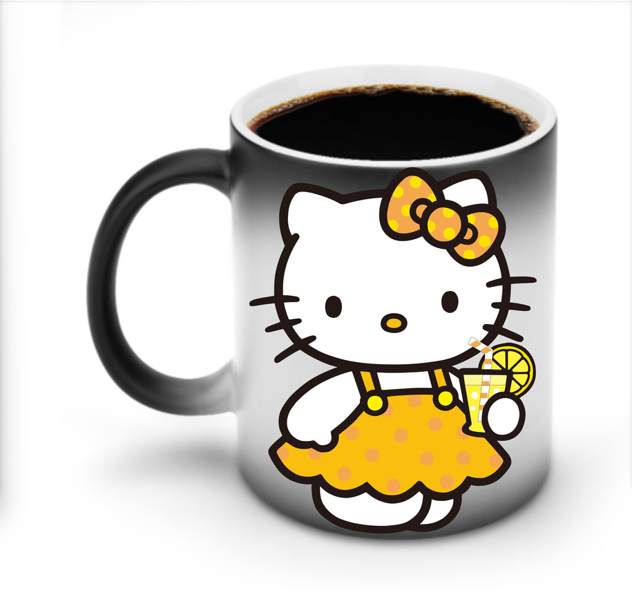 （画像用） Hello Kitty ハローキティ 温度変色マグカップ