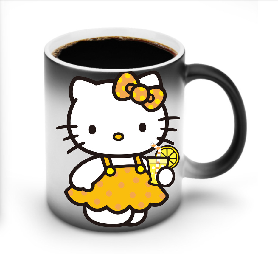 （画像用） Hello Kitty ハローキティ 温度変色マグカップ