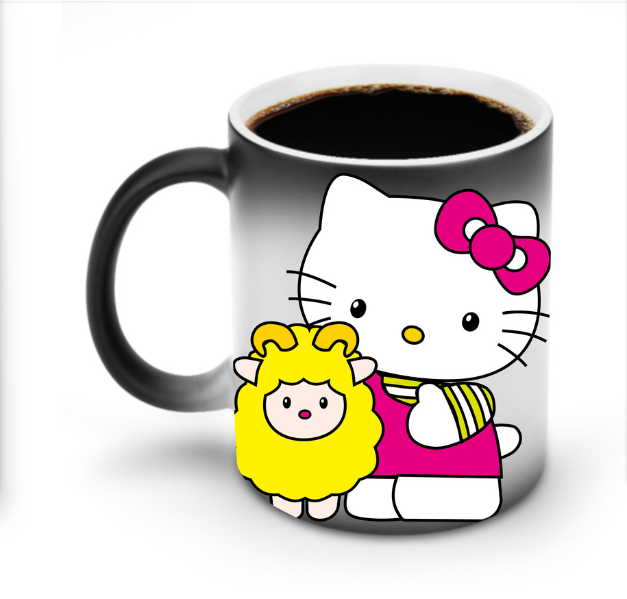 （画像用） Hello Kitty ハローキティ 温度変色マグカップ