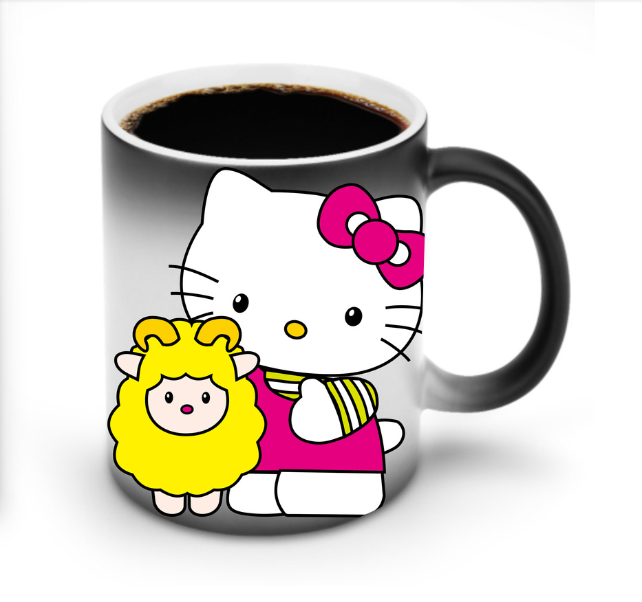 （画像用） Hello Kitty ハローキティ 温度変色マグカップ
