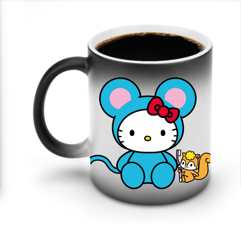 （画像用） Hello Kitty ハローキティ 温度変色マグカップ