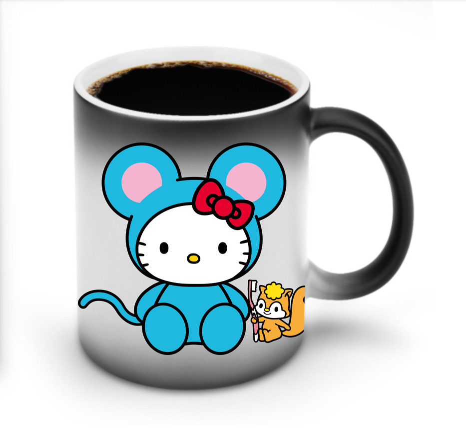 （画像用） Hello Kitty ハローキティ 温度変色マグカップ