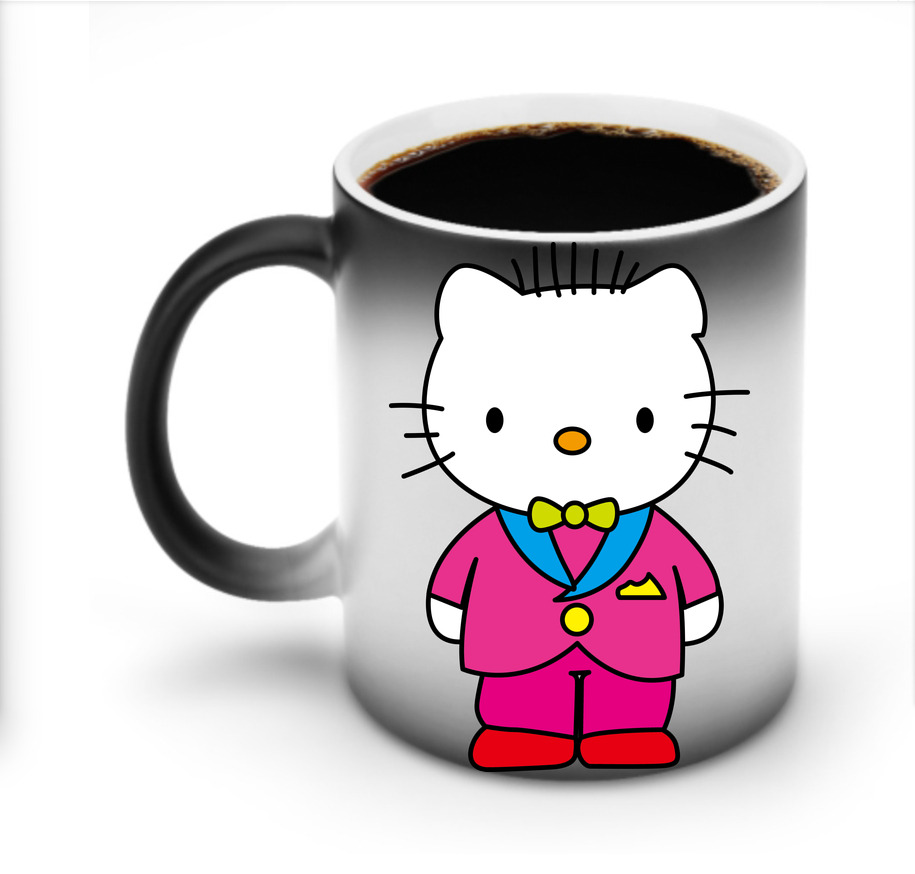 （画像用） Hello Kitty ハローキティ 温度変色マグカップ