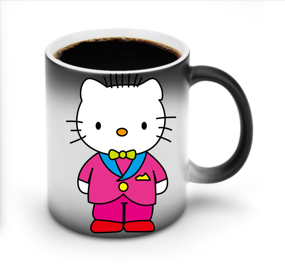 （画像用） Hello Kitty ハローキティ 温度変色マグカップ