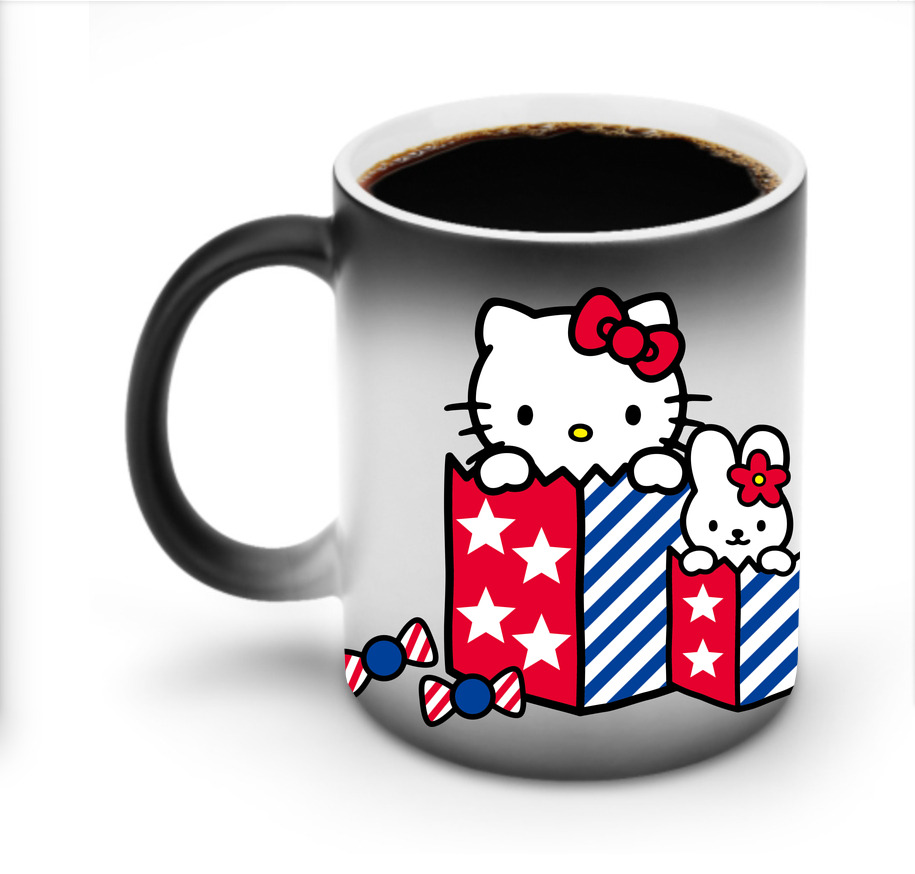 （画像用） Hello Kitty ハローキティ 温度変色マグカップ