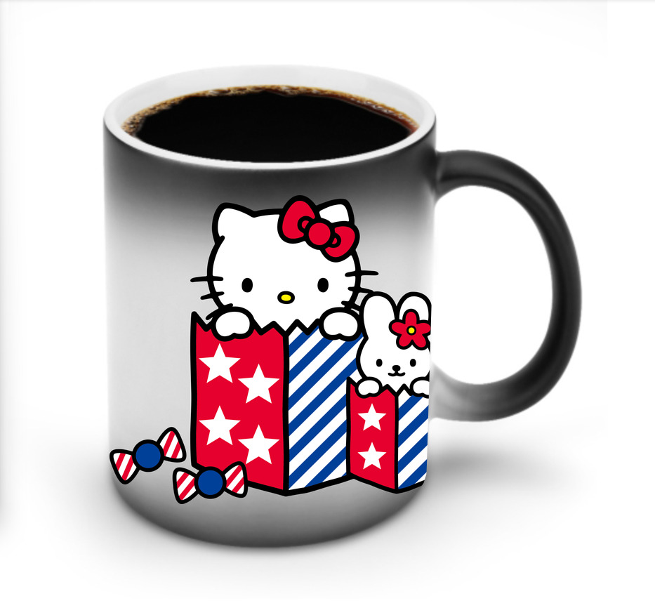 （画像用） Hello Kitty ハローキティ 温度変色マグカップ