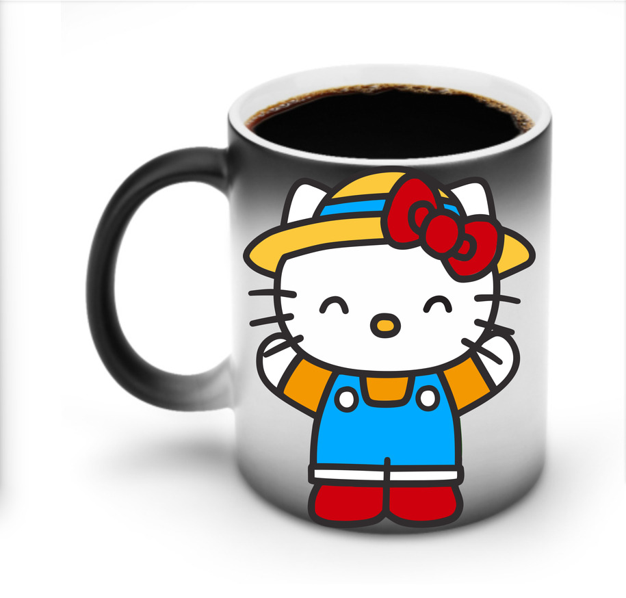 （画像用） Hello Kitty ハローキティ 温度変色マグカップ